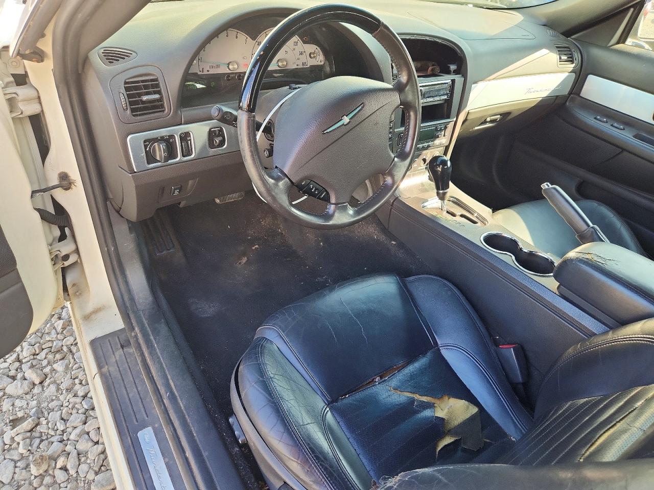 2002 Ford Thunderbird White vin: 1FAHP60A52Y114841