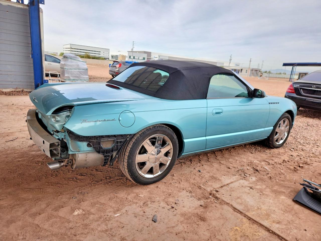 2002 Ford Thunderbird Turquoise vin: 1FAHP60A52Y116668
