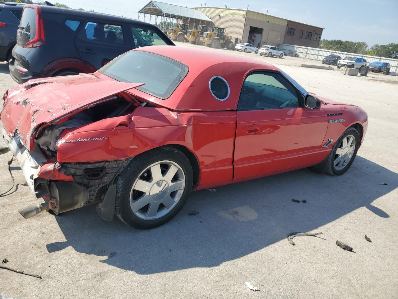 2003 Ford Thunderbird Red vin: 1FAHP60A53Y109883