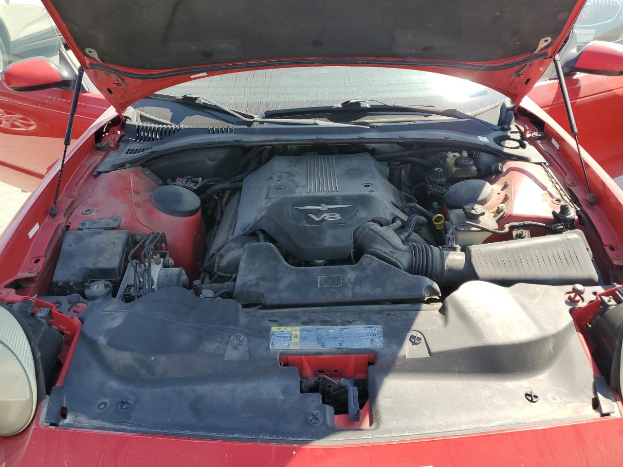 2003 Ford Thunderbird Red vin: 1FAHP60A53Y109883