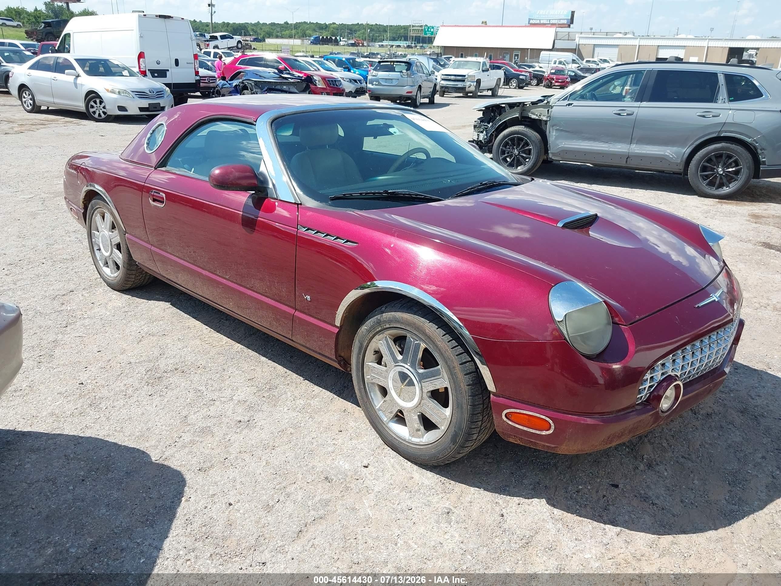 2004 Ford Thunderbird   Red vin: 1FAHP60A54Y104412