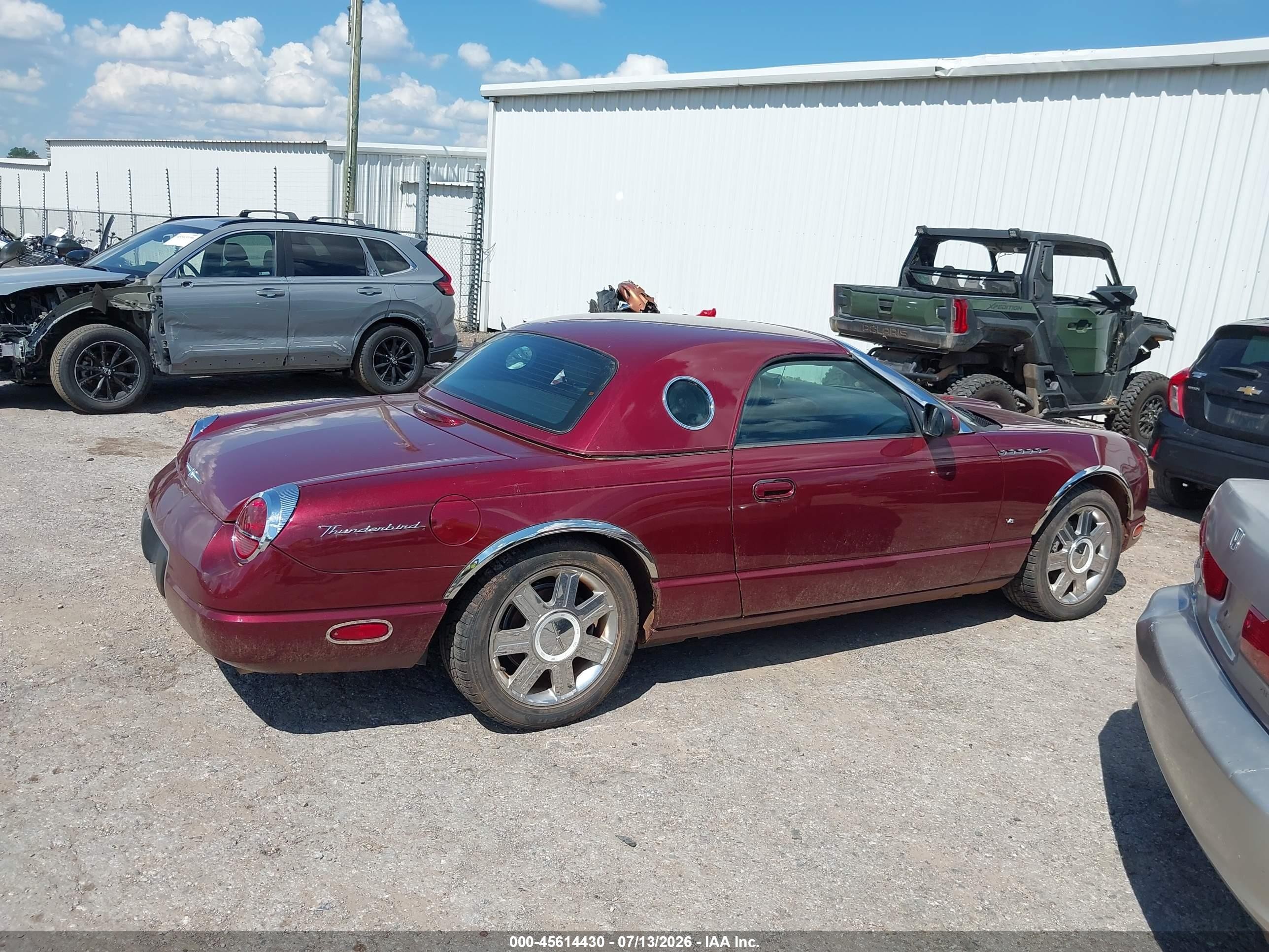 2004 Ford Thunderbird   Red vin: 1FAHP60A54Y104412