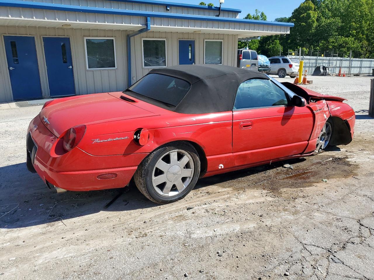 2002 Ford Thunderbird Красный vin: 1FAHP60A62Y112127