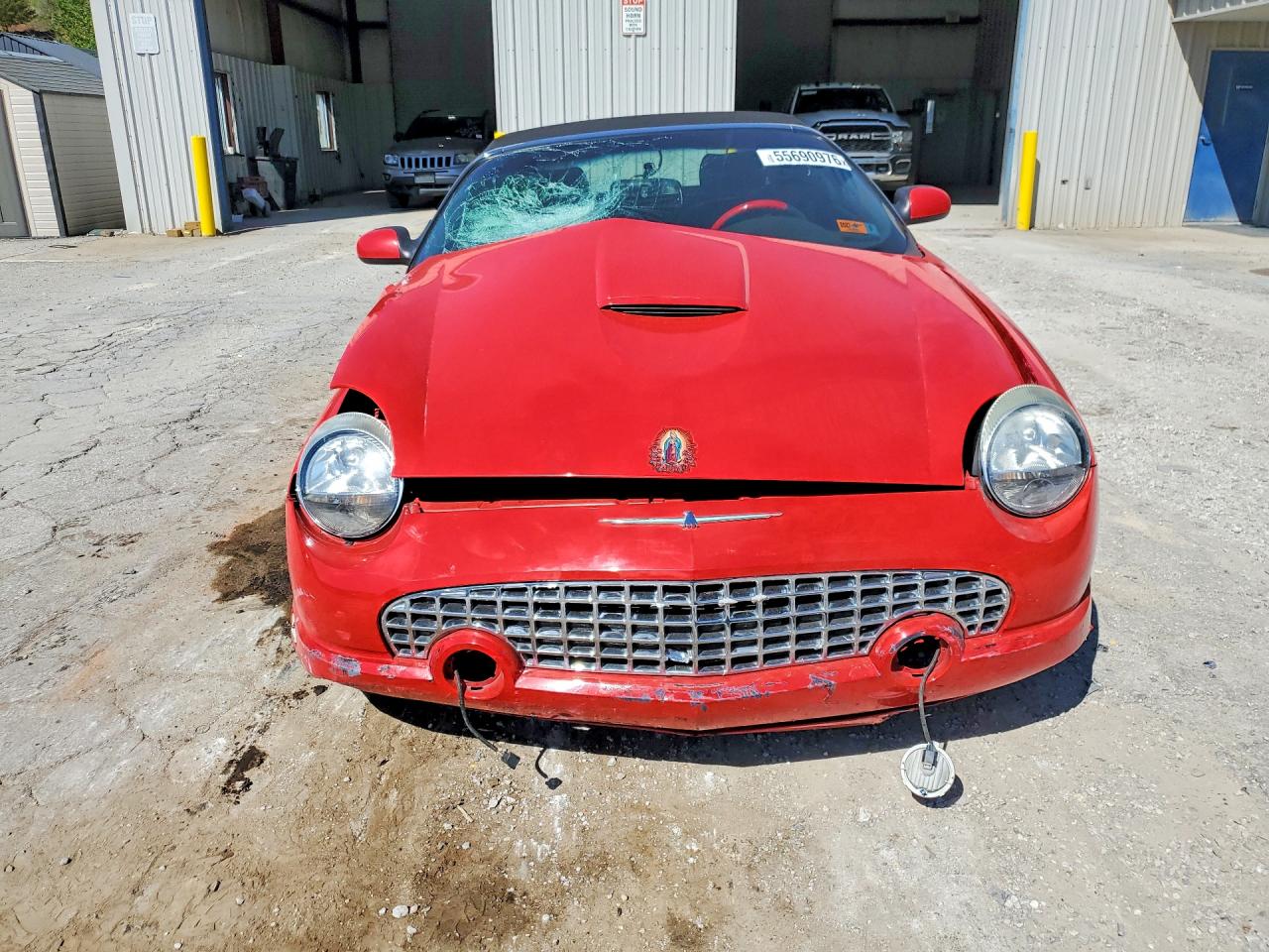 2002 Ford Thunderbird Красный vin: 1FAHP60A62Y112127