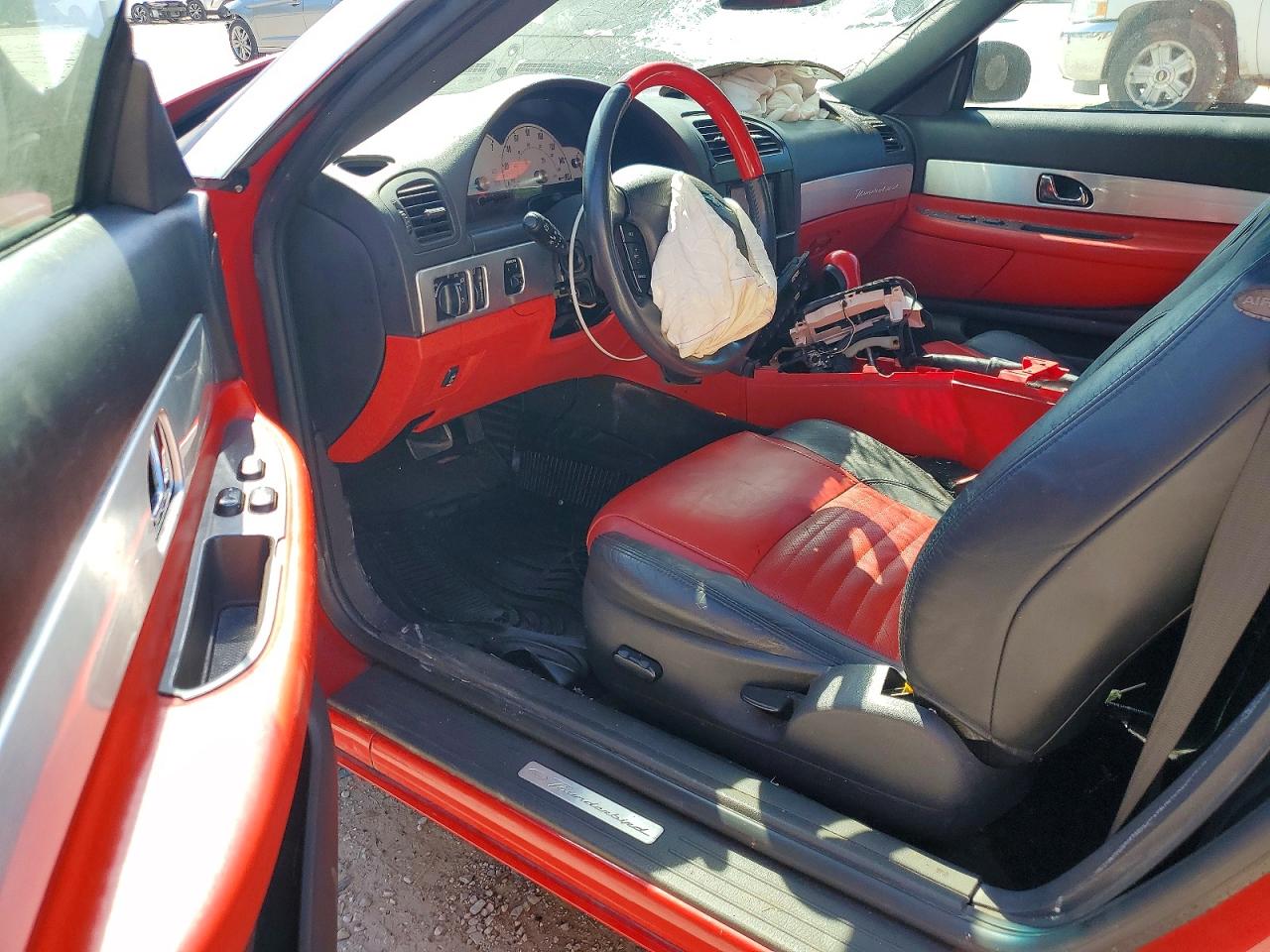 2002 Ford Thunderbird Красный vin: 1FAHP60A62Y112127