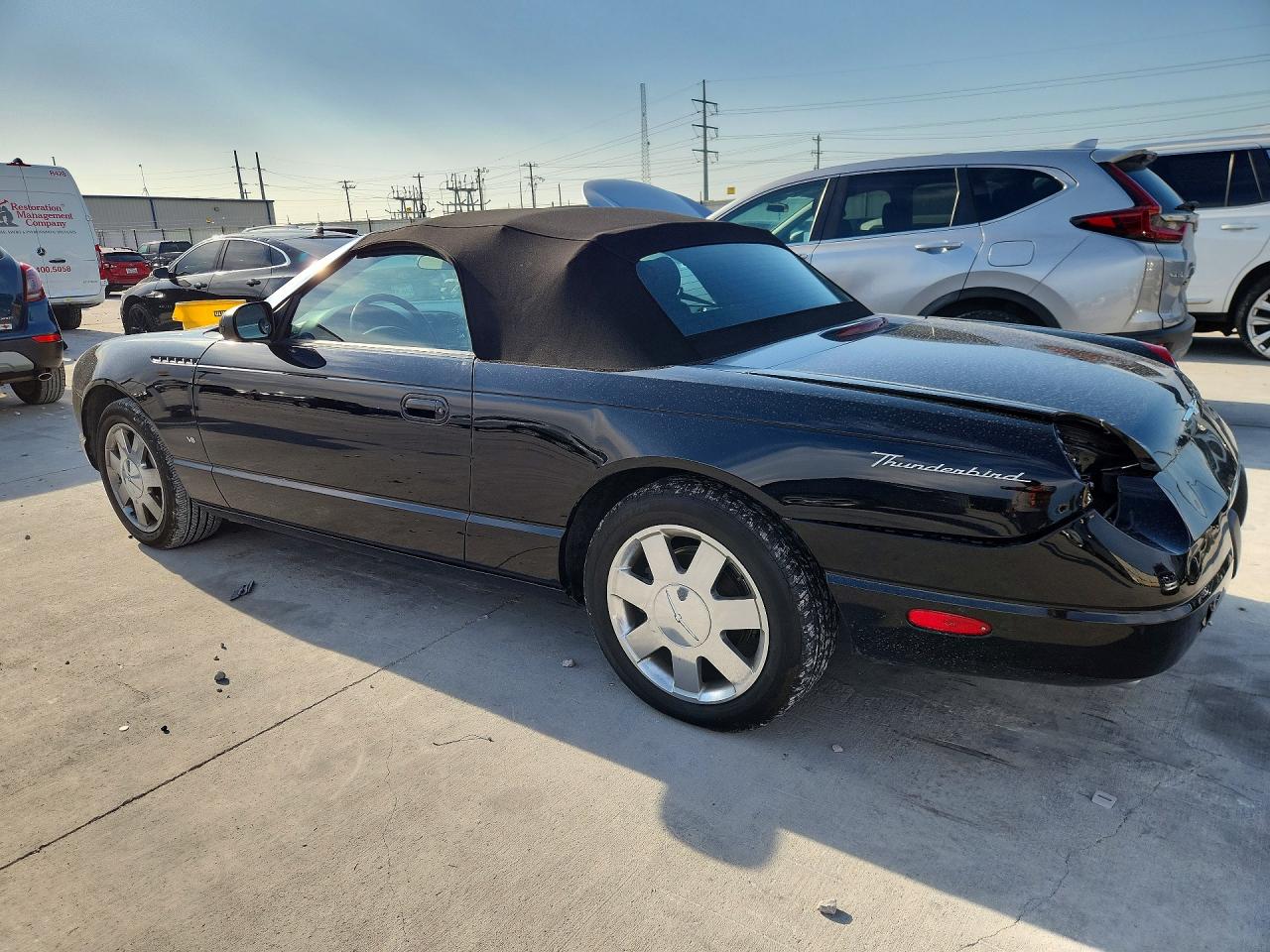 2003 Ford Thunderbird Black vin: 1FAHP60A63Y101503