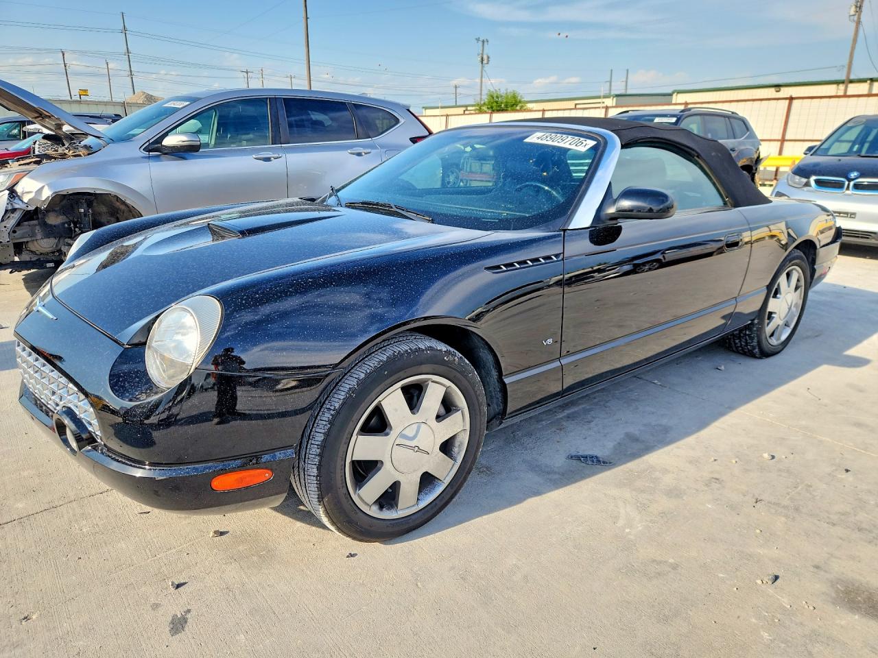 2003 Ford Thunderbird Black vin: 1FAHP60A63Y101503
