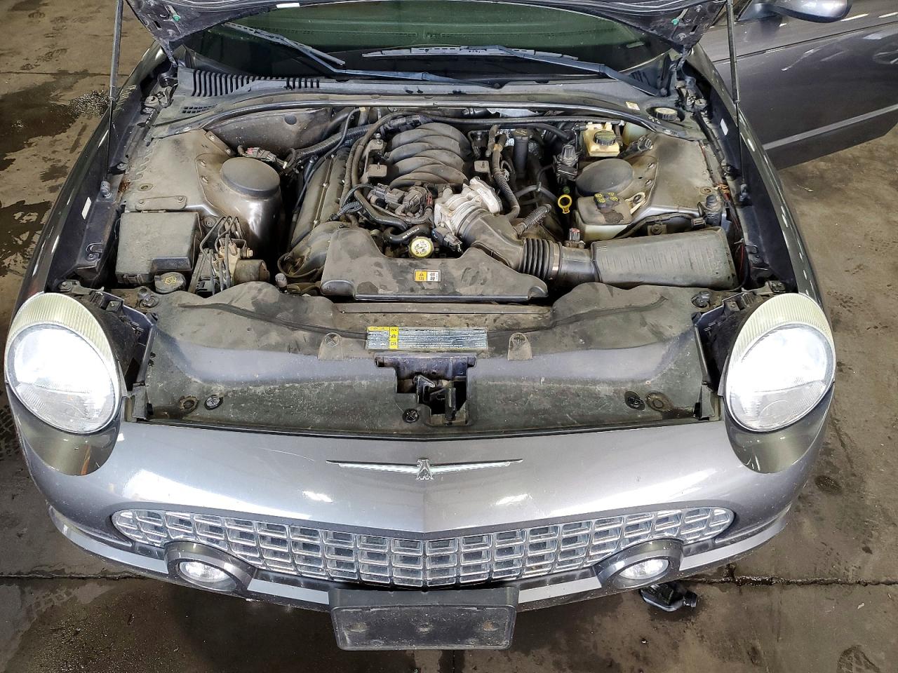 2003 Ford Thunderbird Gray vin: 1FAHP60A63Y105437