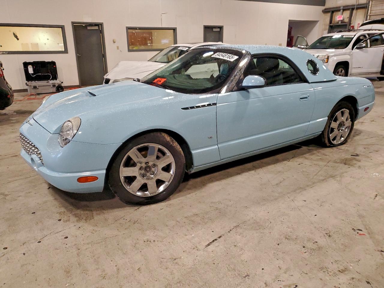 2003 Ford Thunderbird Blue vin: 1FAHP60A63Y107902