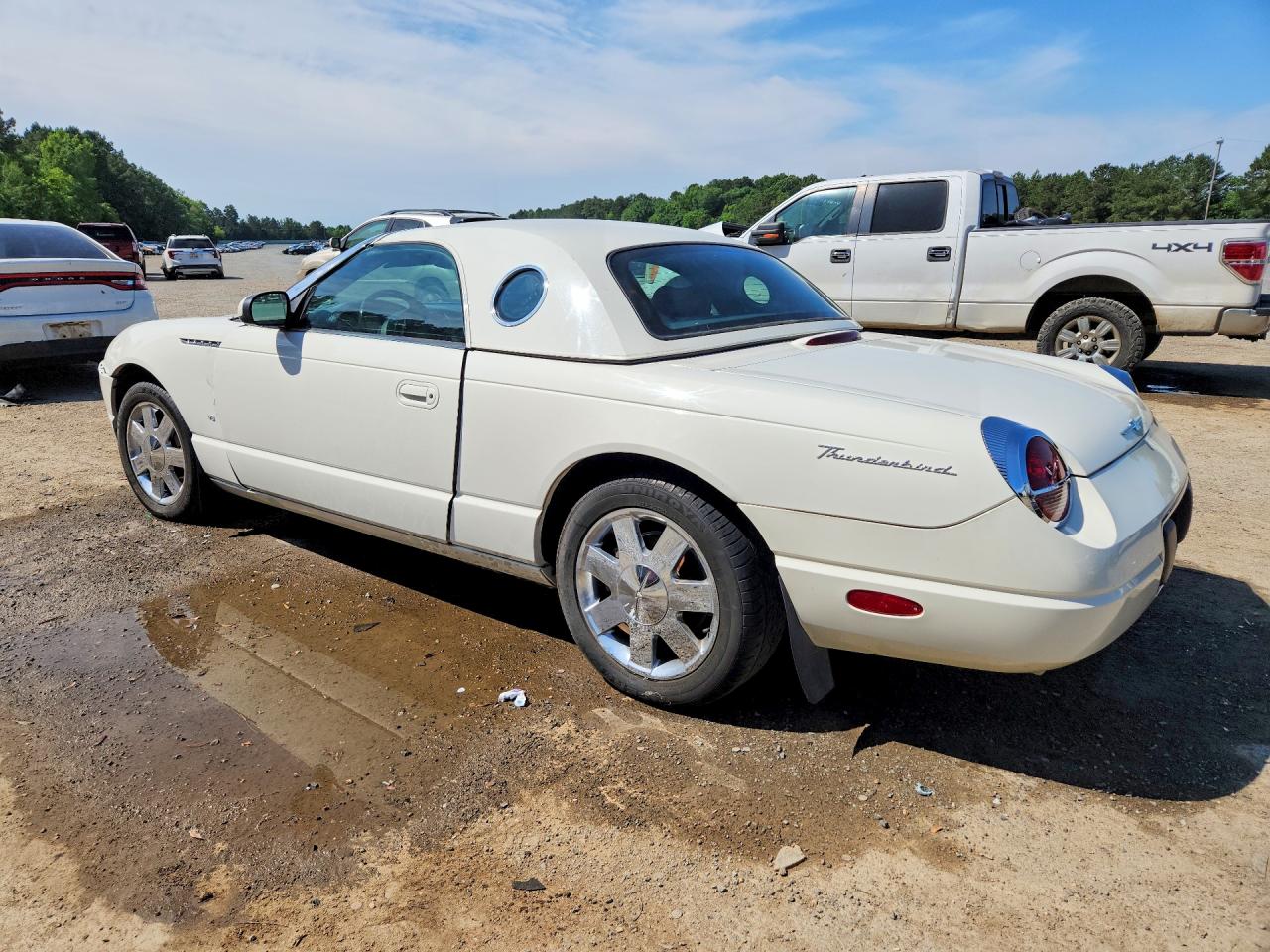 2003 Ford Thunderbird White vin: 1FAHP60A63Y114428
