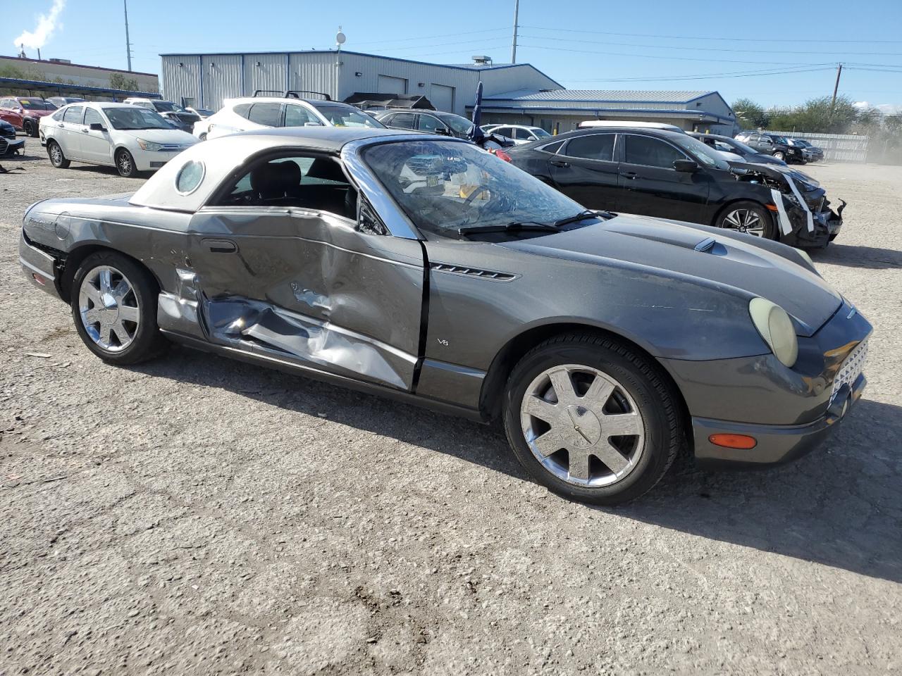 2003 Ford Thunderbird Gray vin: 1FAHP60A73Y114101