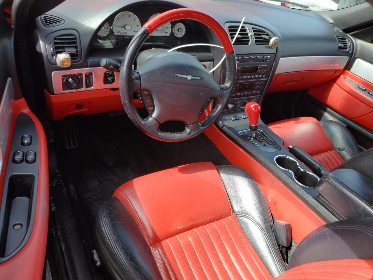 2004 Ford Thunderbird Red vin: 1FAHP60A74Y101463