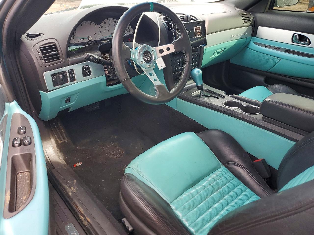 2002 Ford Thunderbird Blue vin: 1FAHP60A82Y123596