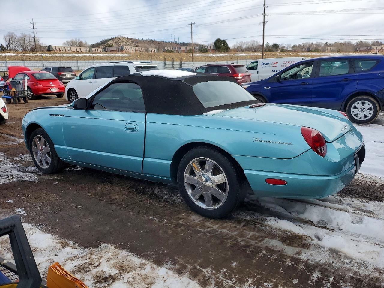 2002 Ford Thunderbird Blue vin: 1FAHP60A82Y123596