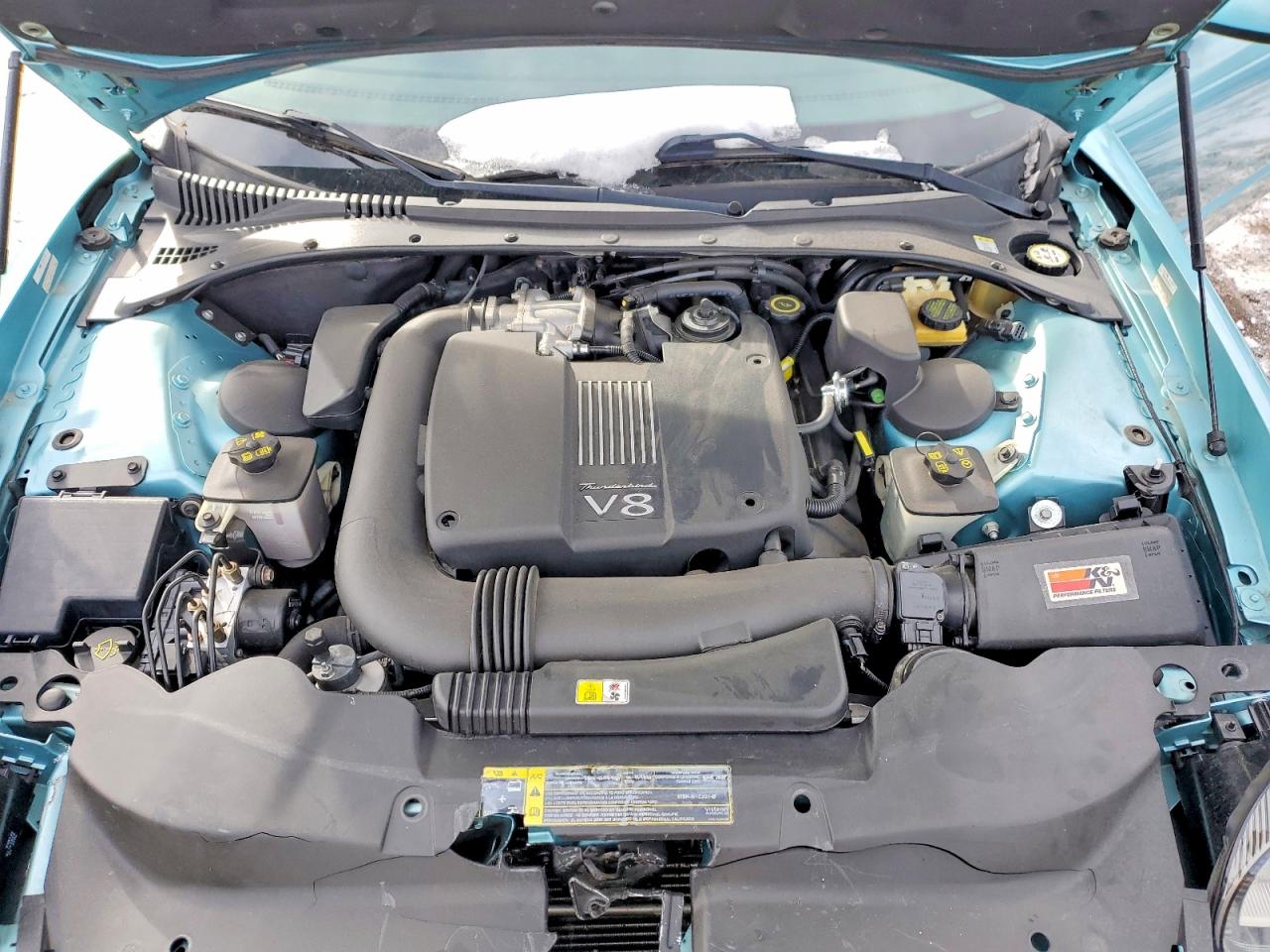 2002 Ford Thunderbird Blue vin: 1FAHP60A82Y123596