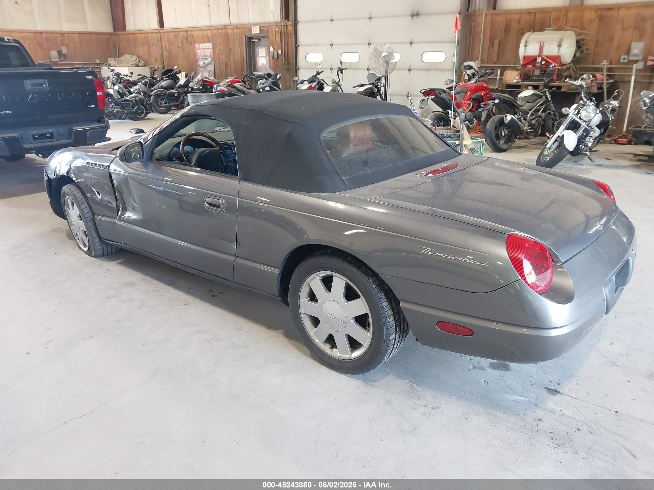2003 Ford Thunderbird   Gray vin: 1FAHP60A83Y100496