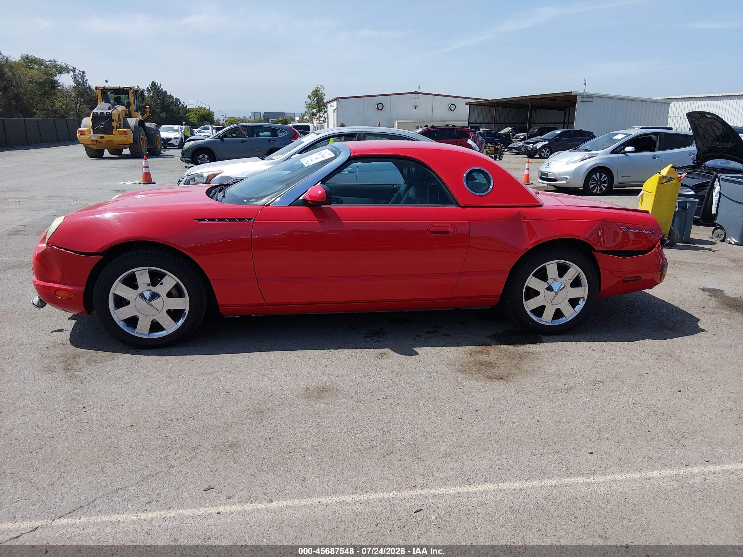 2002 Ford Thunderbird Deluxe/premium/w/hardtop Deluxe/w/hardtop Premium Red vin: 1FAHP60A92Y120206