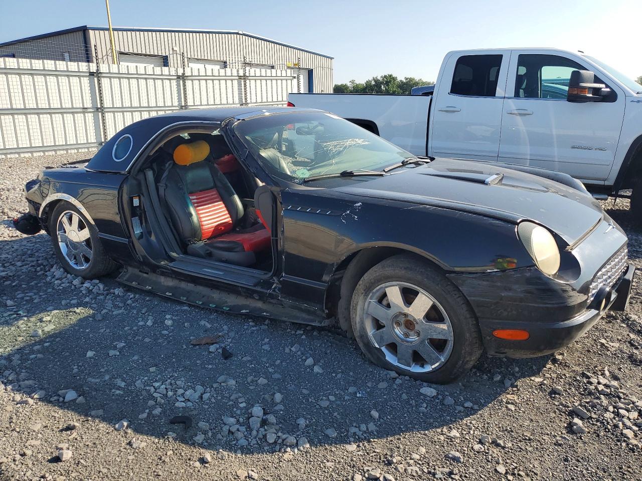 2002 Ford Thunderbird Black vin: 1FAHP60A92Y121002