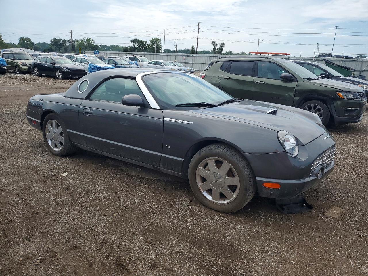 2003 Ford Thunderbird Gray vin: 1FAHP60A93Y112804