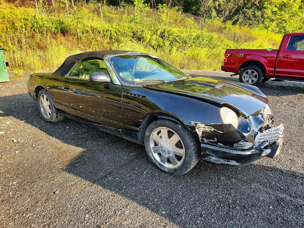 2002 Ford Thunderbird Black vin: 1FAHP60AX2Y120294