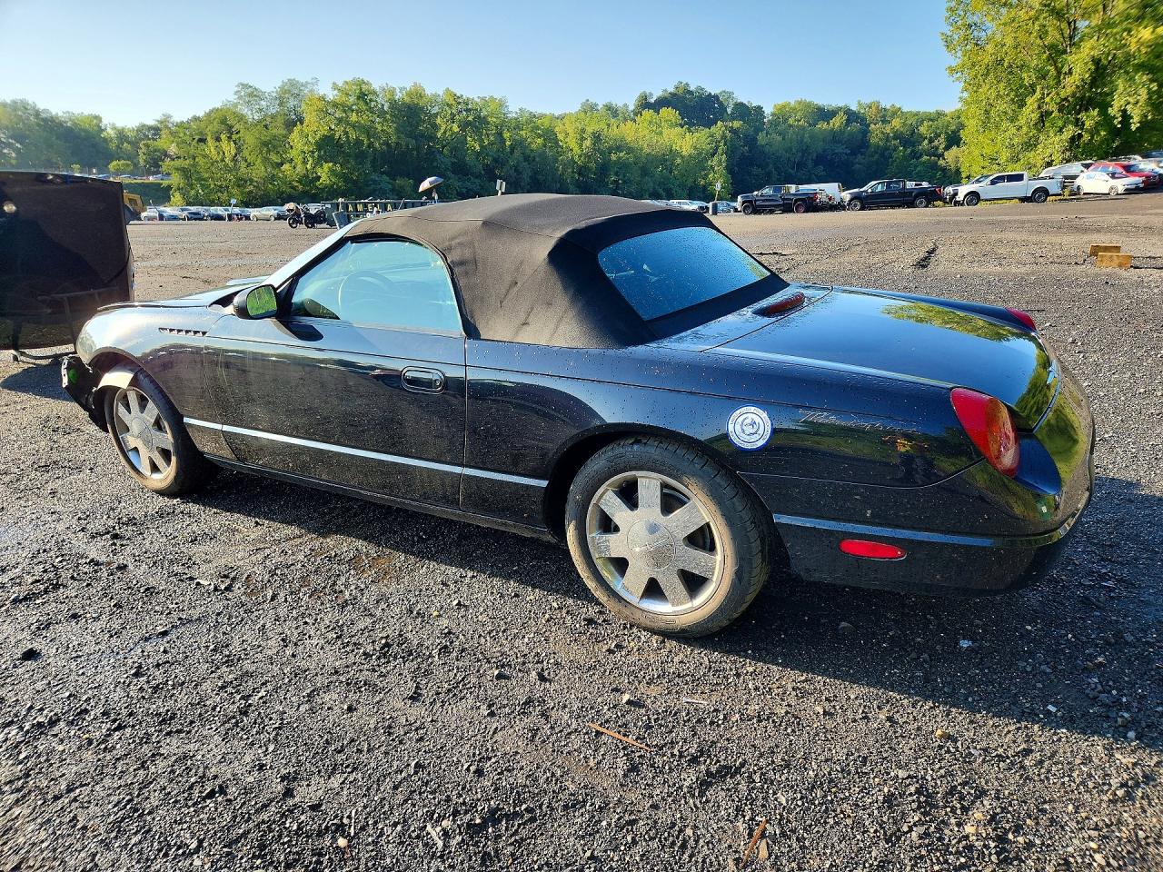 2002 Ford Thunderbird Black vin: 1FAHP60AX2Y120294