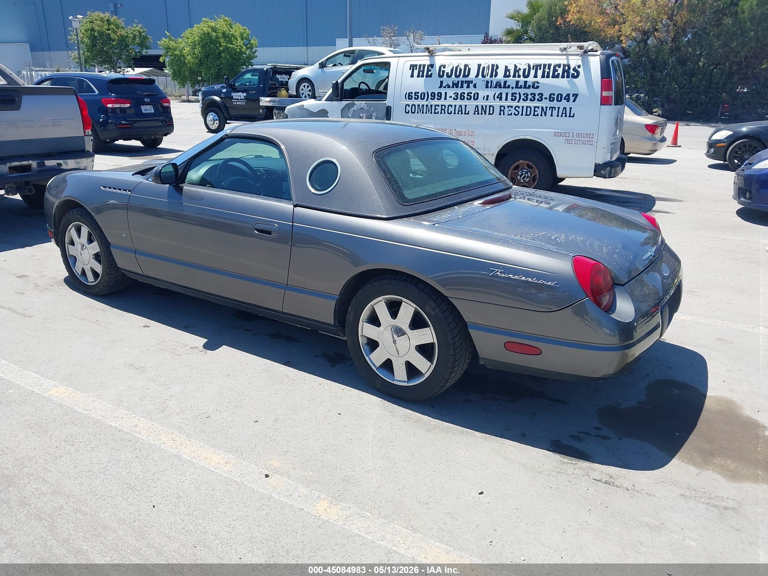 2003 Ford Thunderbird   Gray vin: 1FAHP60AX3Y106820