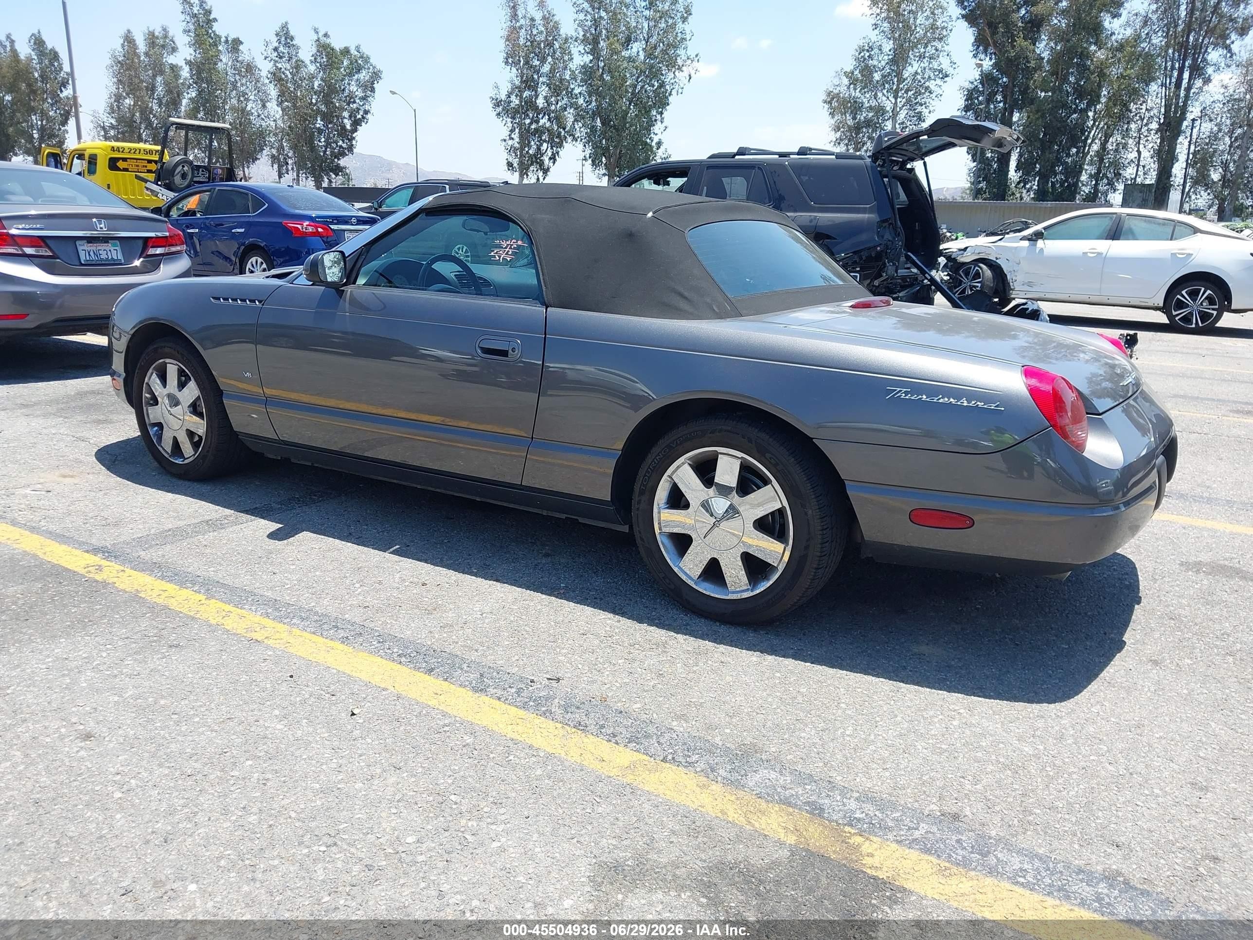 2003 Ford Thunderbird   Black vin: 1FAHP60AX3Y112858