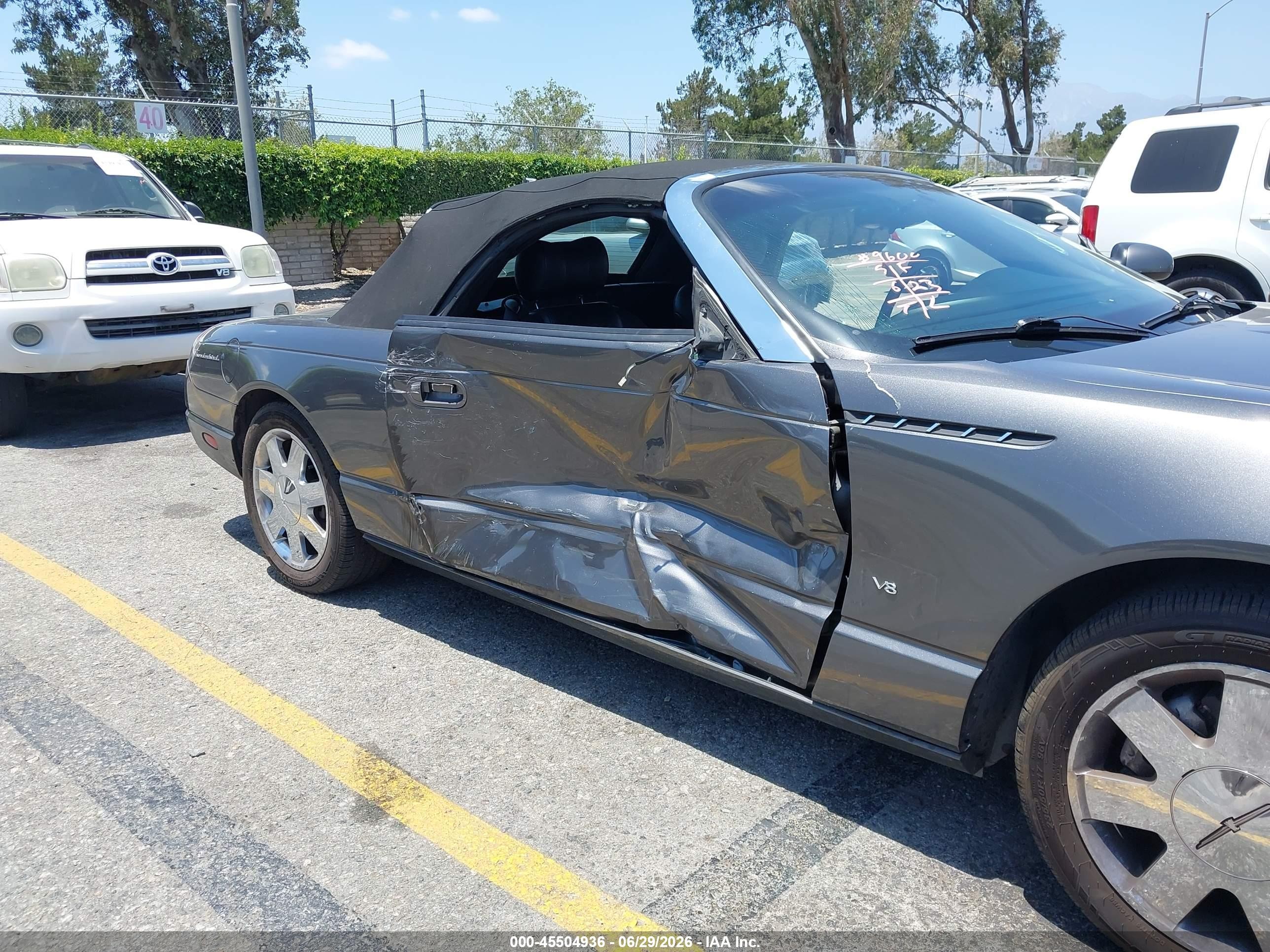2003 Ford Thunderbird   Black vin: 1FAHP60AX3Y112858
