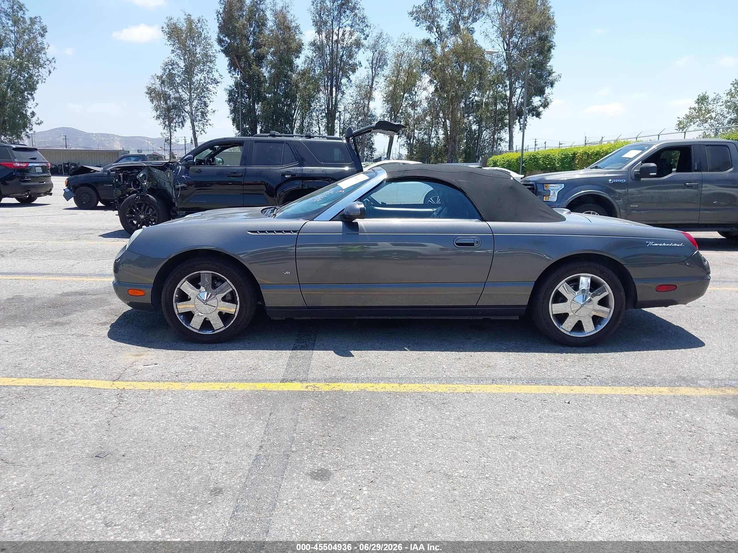 2003 Ford Thunderbird   Black vin: 1FAHP60AX3Y112858