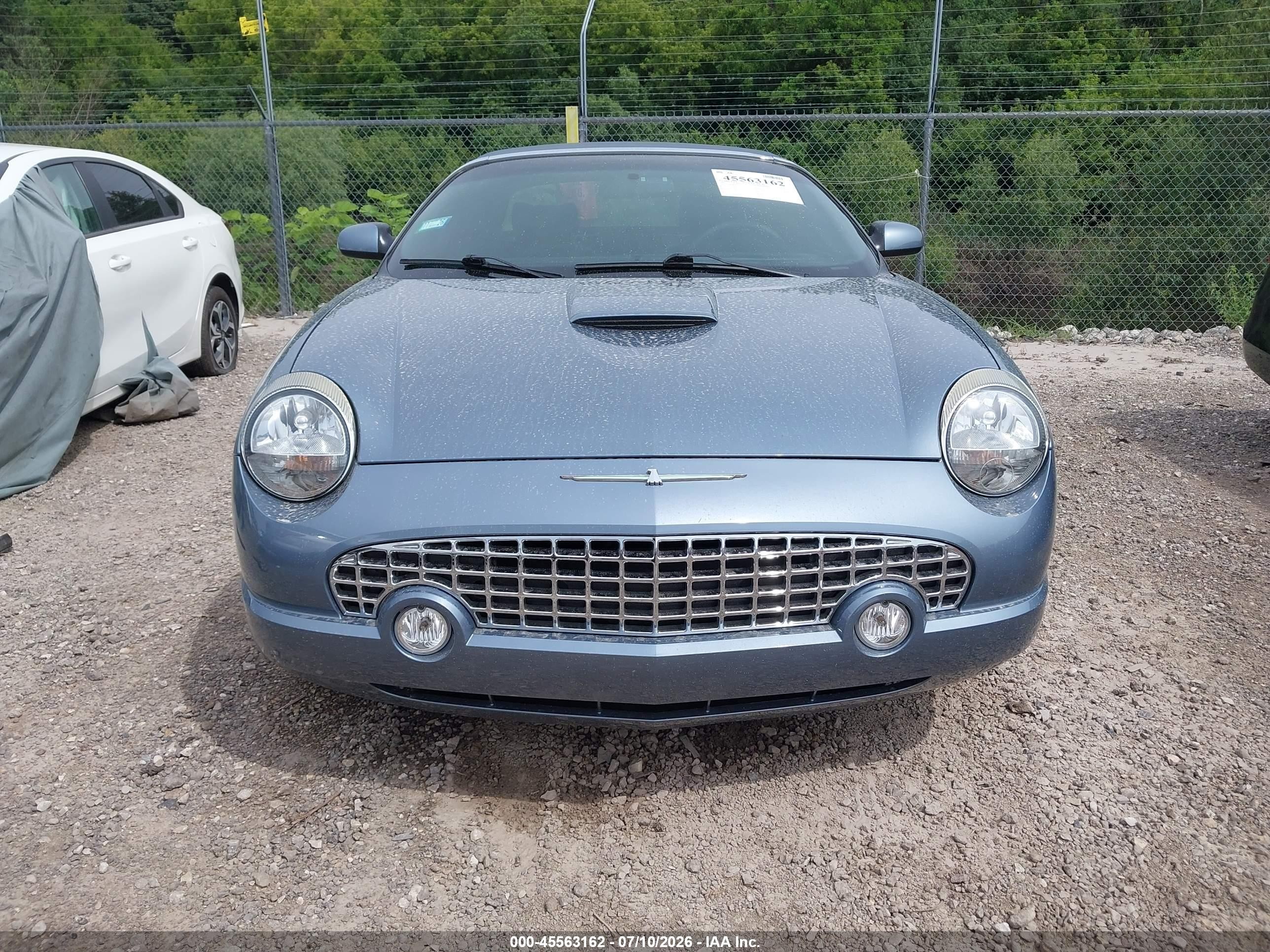 2005 Ford Thunderbird 50th Anniversary Light Blue vin: 1FAHP60AX5Y103323