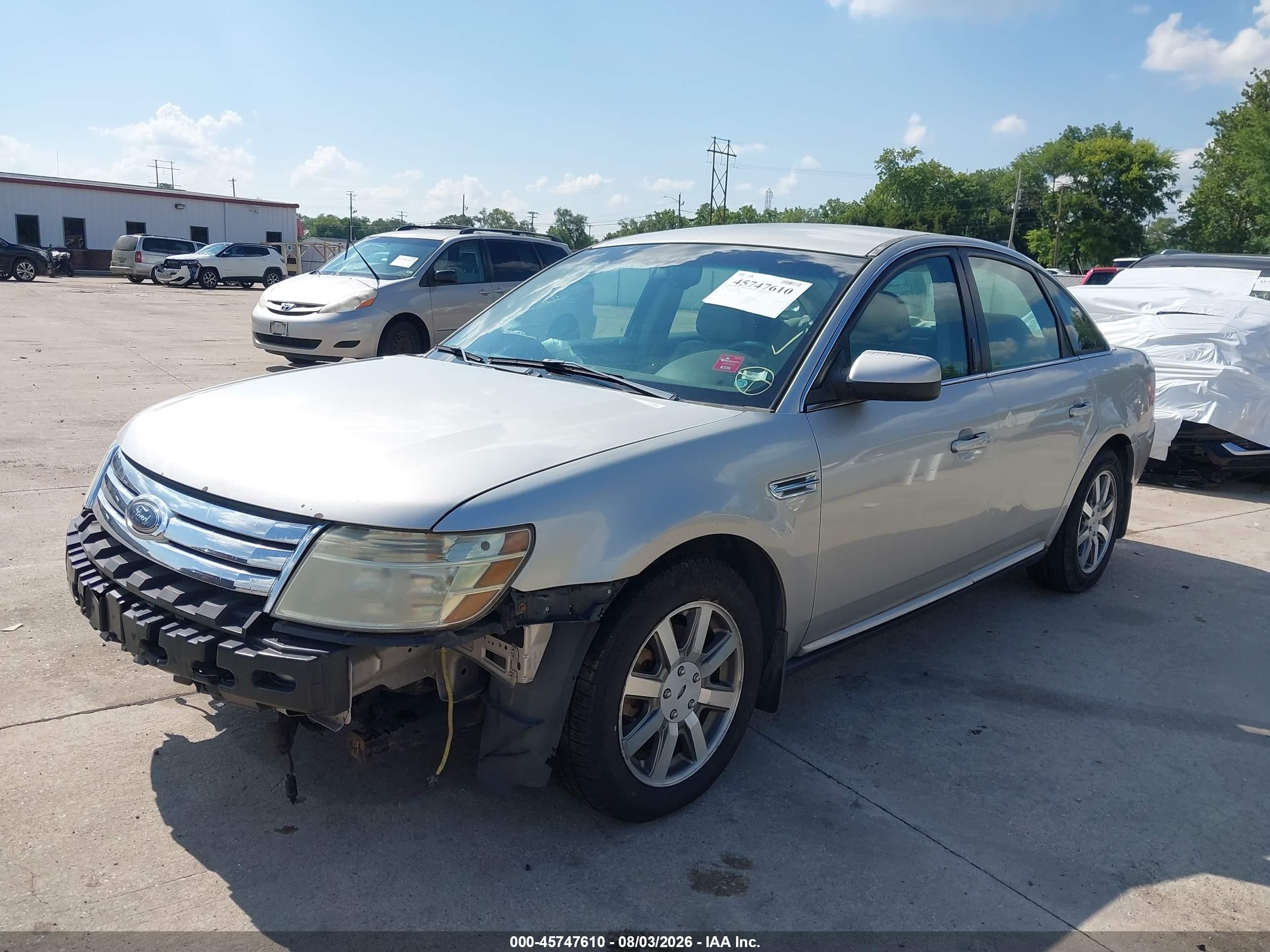 2008 Ford Taurus Sel Silver vin: 1FAHT24W48G182464