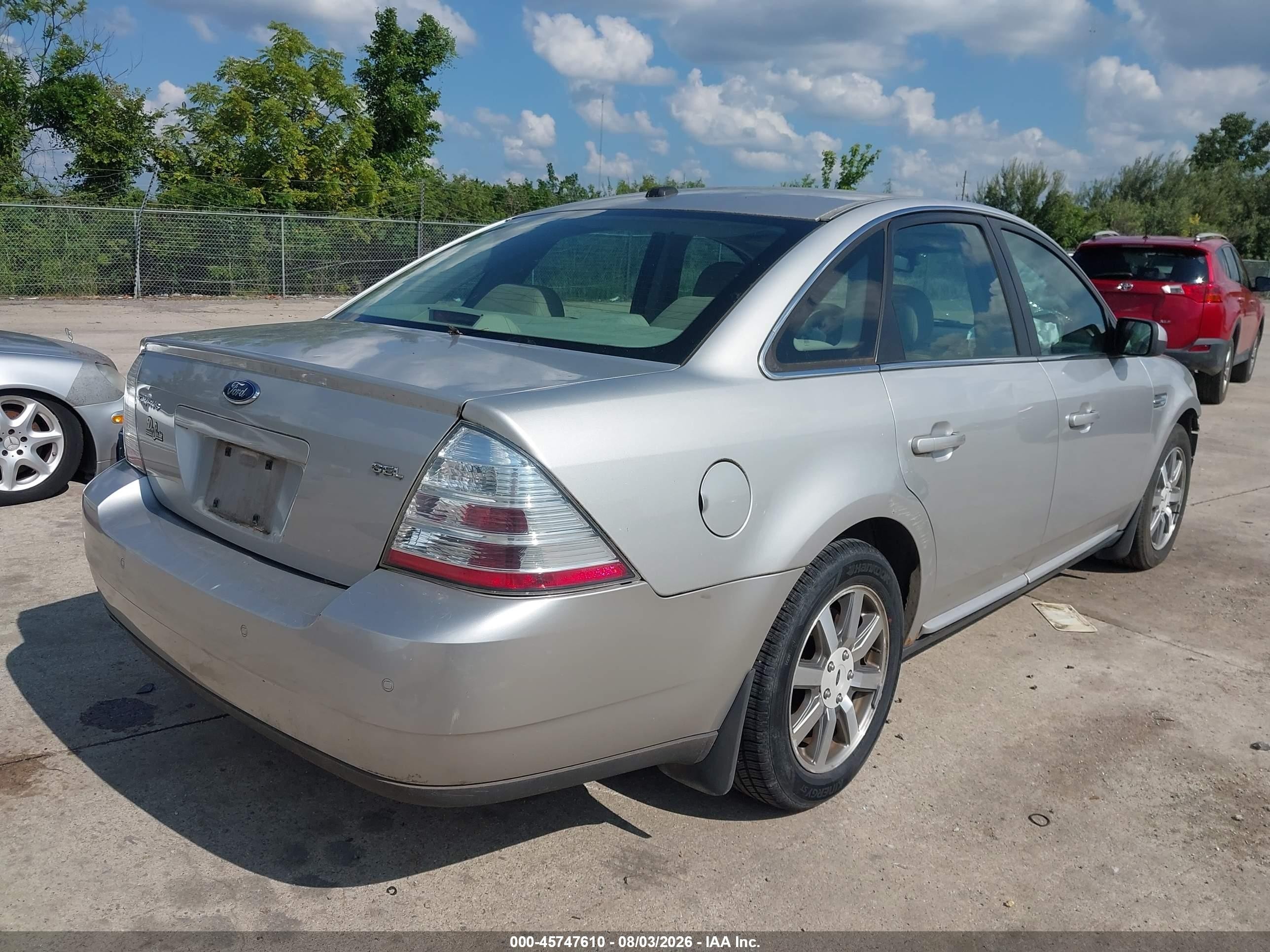2008 Ford Taurus Sel Silver vin: 1FAHT24W48G182464