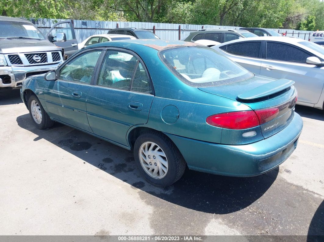 1997 Ford Escort Lx Green vin: 1FALP13P4VW303316