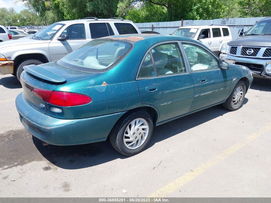 1997 Ford Escort Lx Green vin: 1FALP13P4VW303316