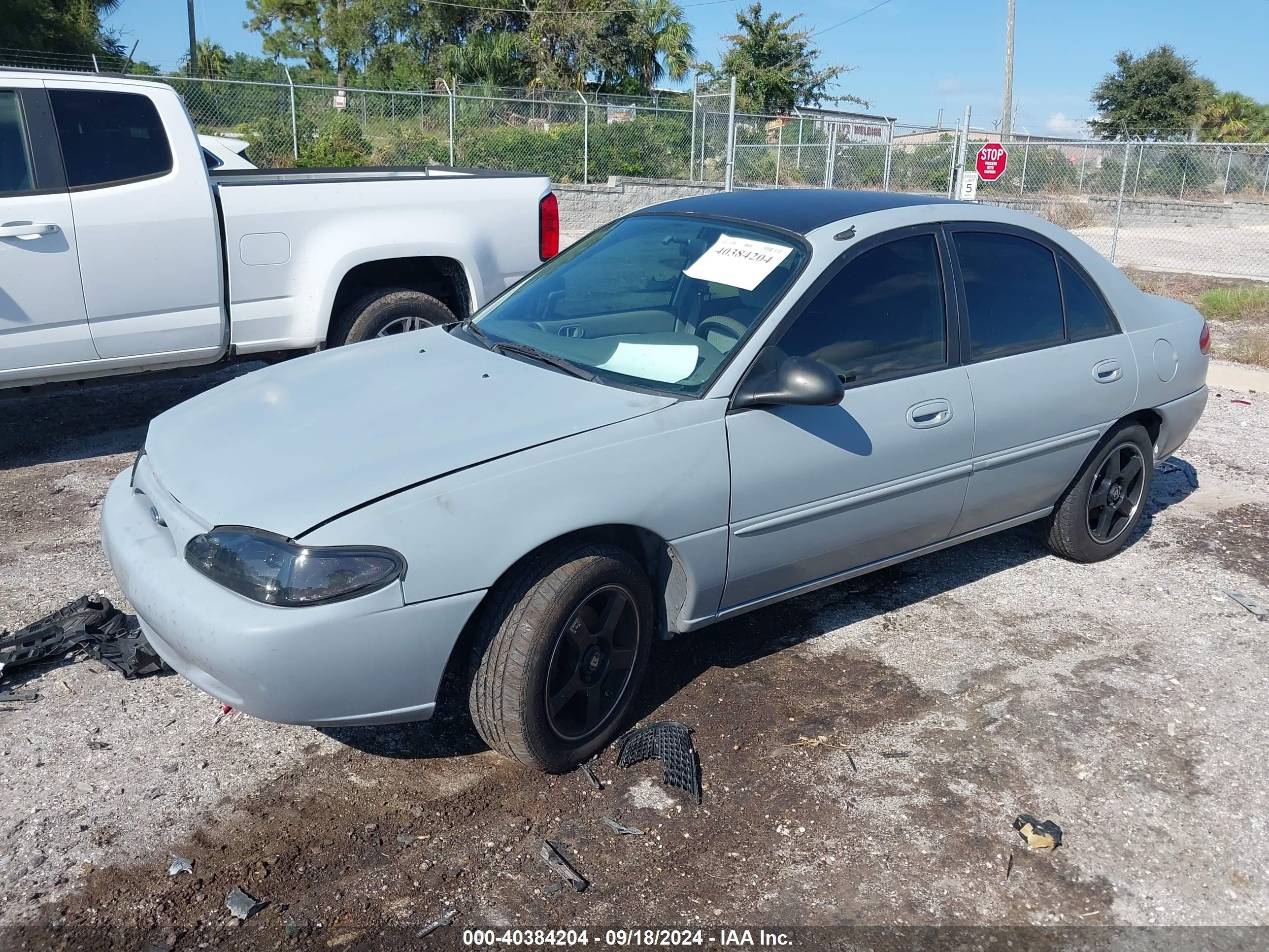 1997 Ford Escort Lx Gray vin: 1FALP13P6VW351562