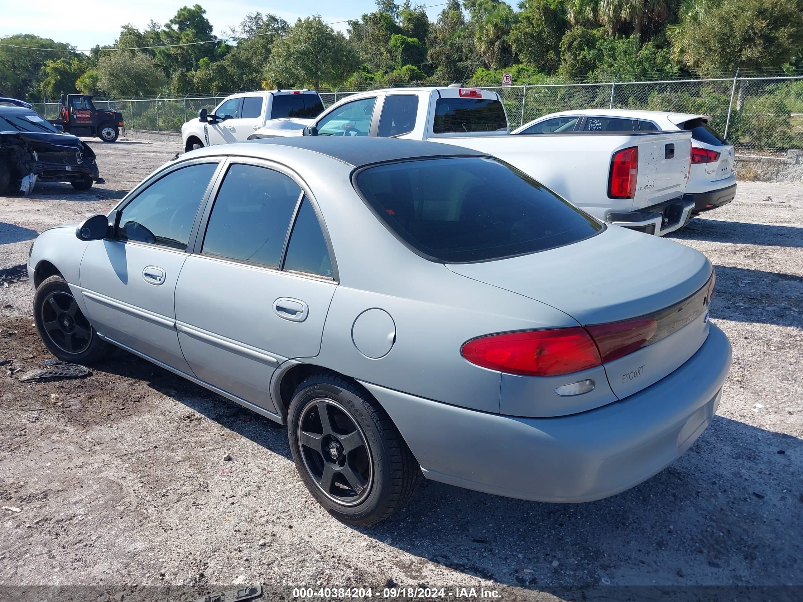 1997 Ford Escort Lx Gray vin: 1FALP13P6VW351562