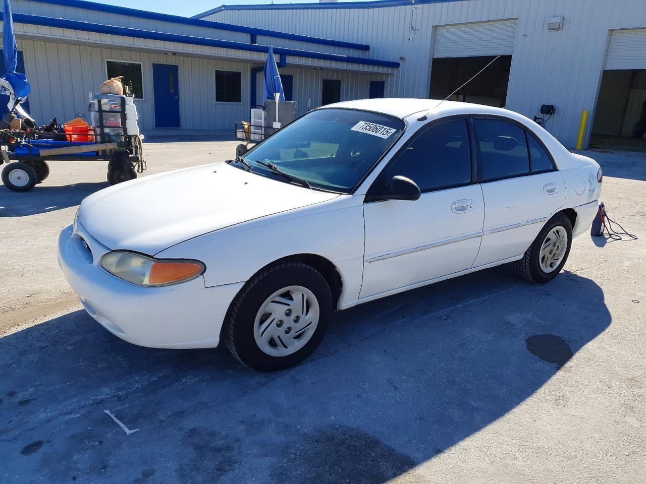 1997 Ford Escort Lx White vin: 1FALP13P8VW163402