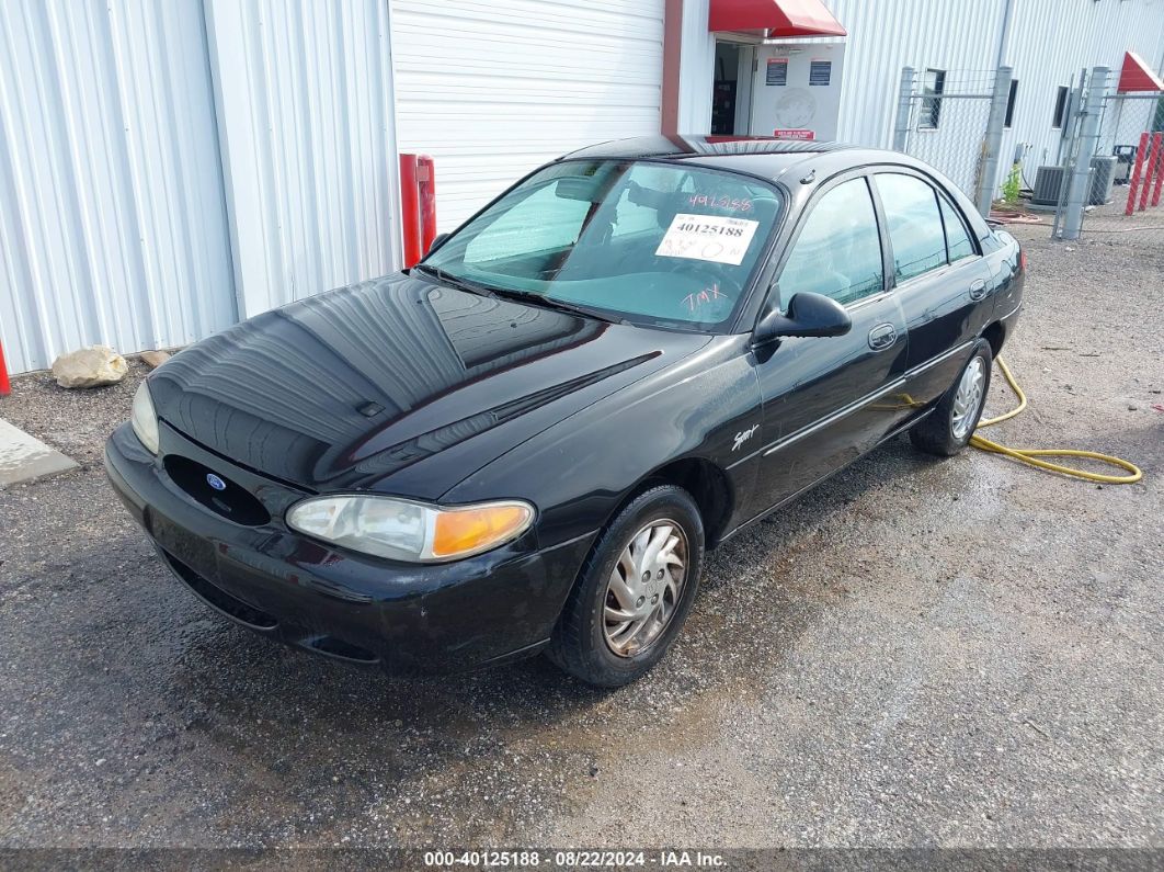 1997 Ford Escort Lx Black vin: 1FALP13P8VW379847