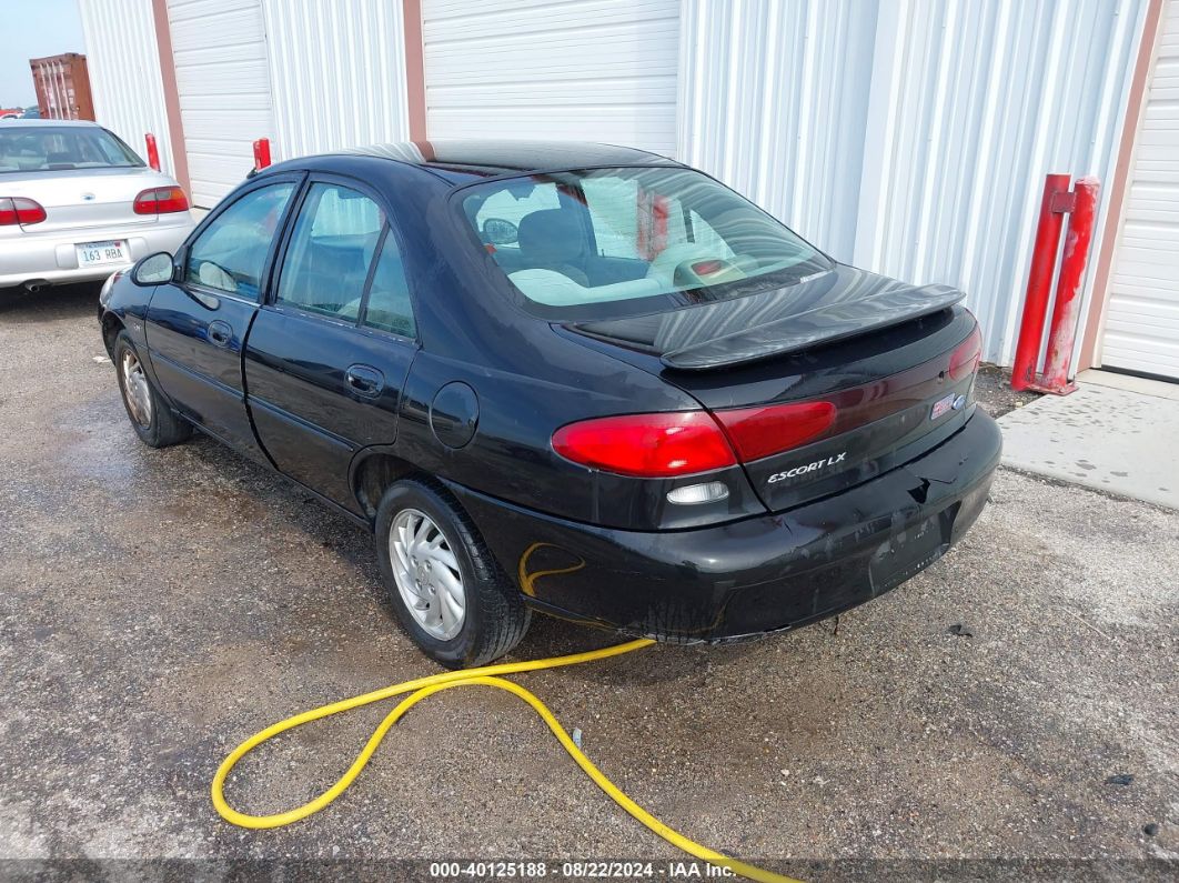 1997 Ford Escort Lx Black vin: 1FALP13P8VW379847