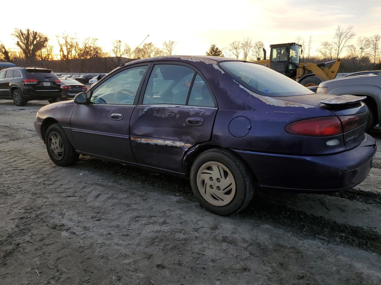 1997 Ford Escort Lx Purple vin: 1FALP13P9VW168592
