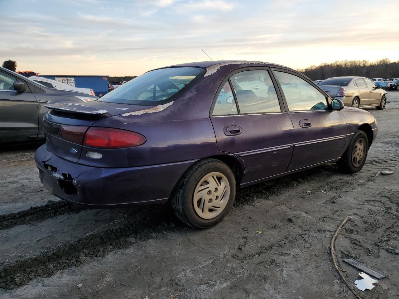 1997 Ford Escort Lx Purple vin: 1FALP13P9VW168592