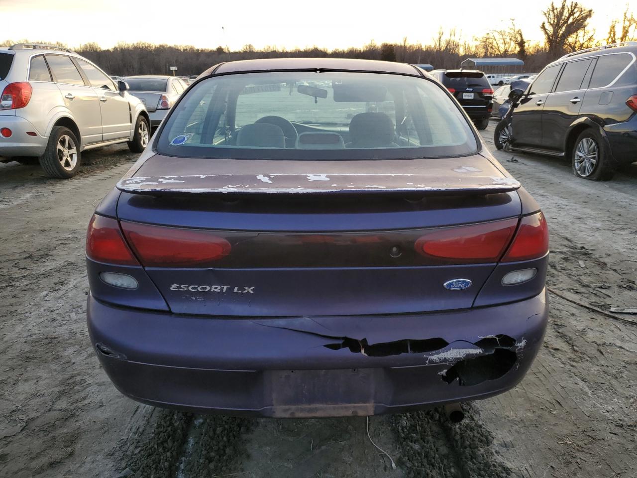 1997 Ford Escort Lx Purple vin: 1FALP13P9VW168592