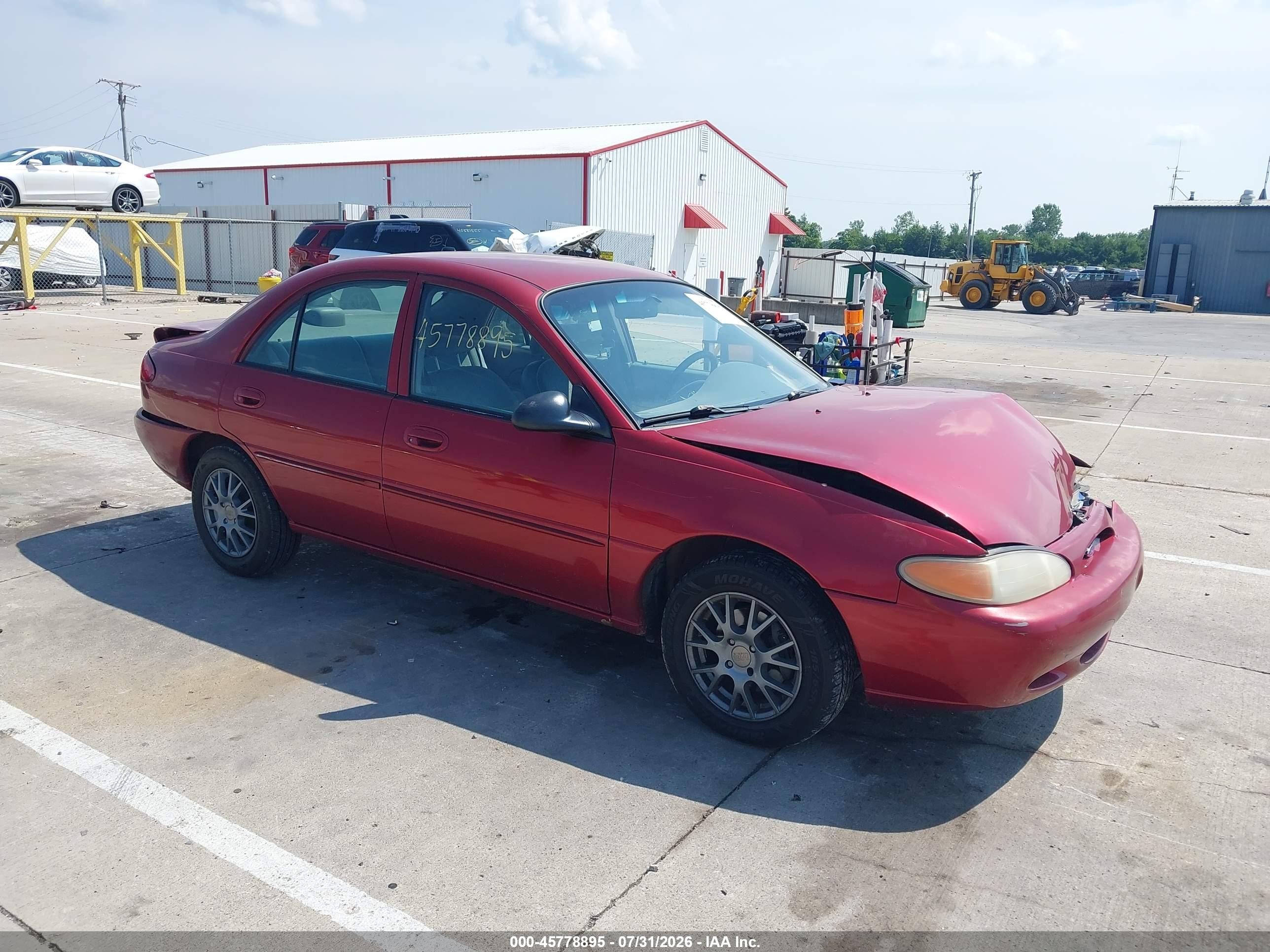 1998 Ford Escort Se Красный vin: 1FALP13P9WW106868