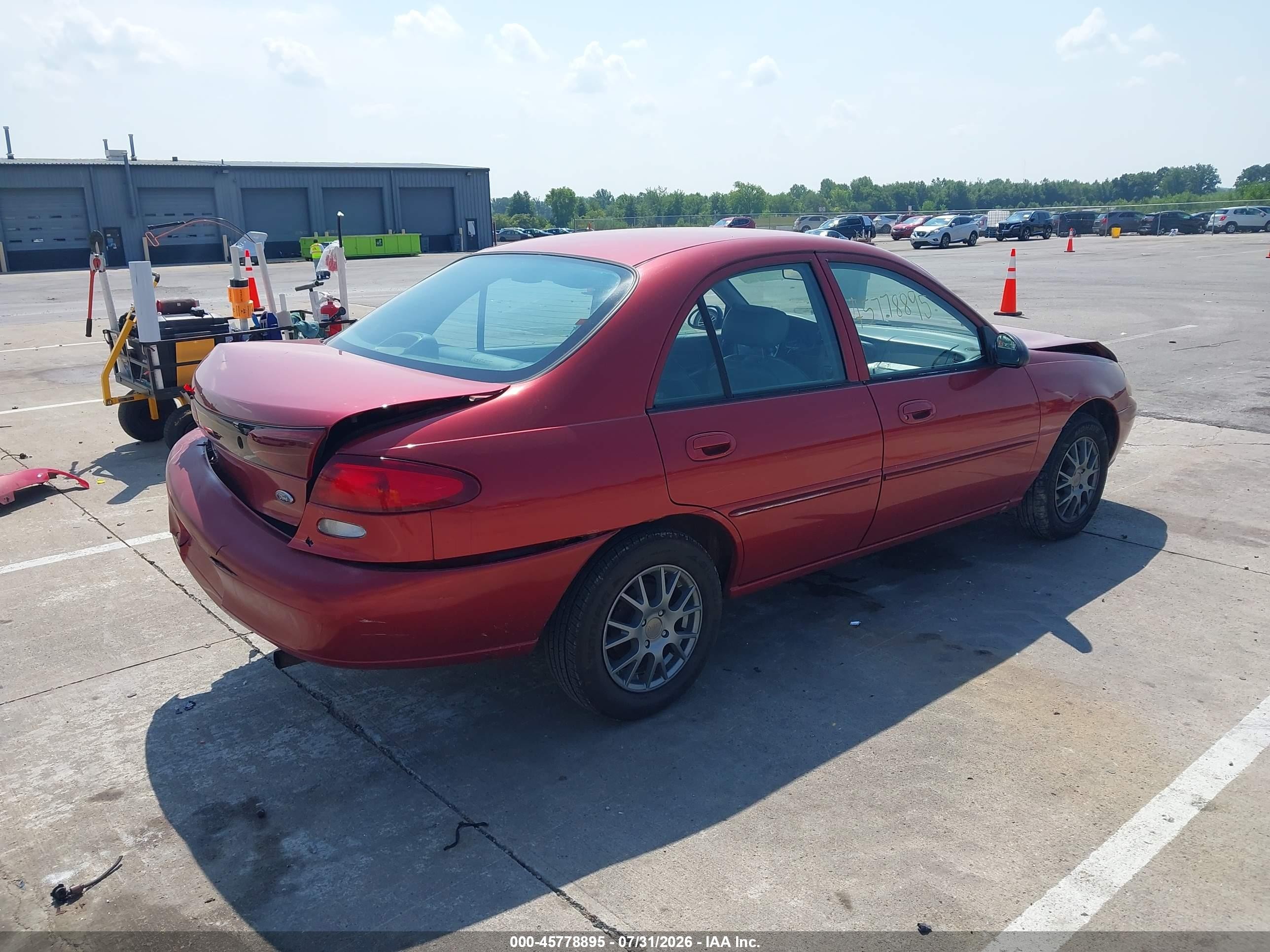 1998 Ford Escort Se Red vin: 1FALP13P9WW106868