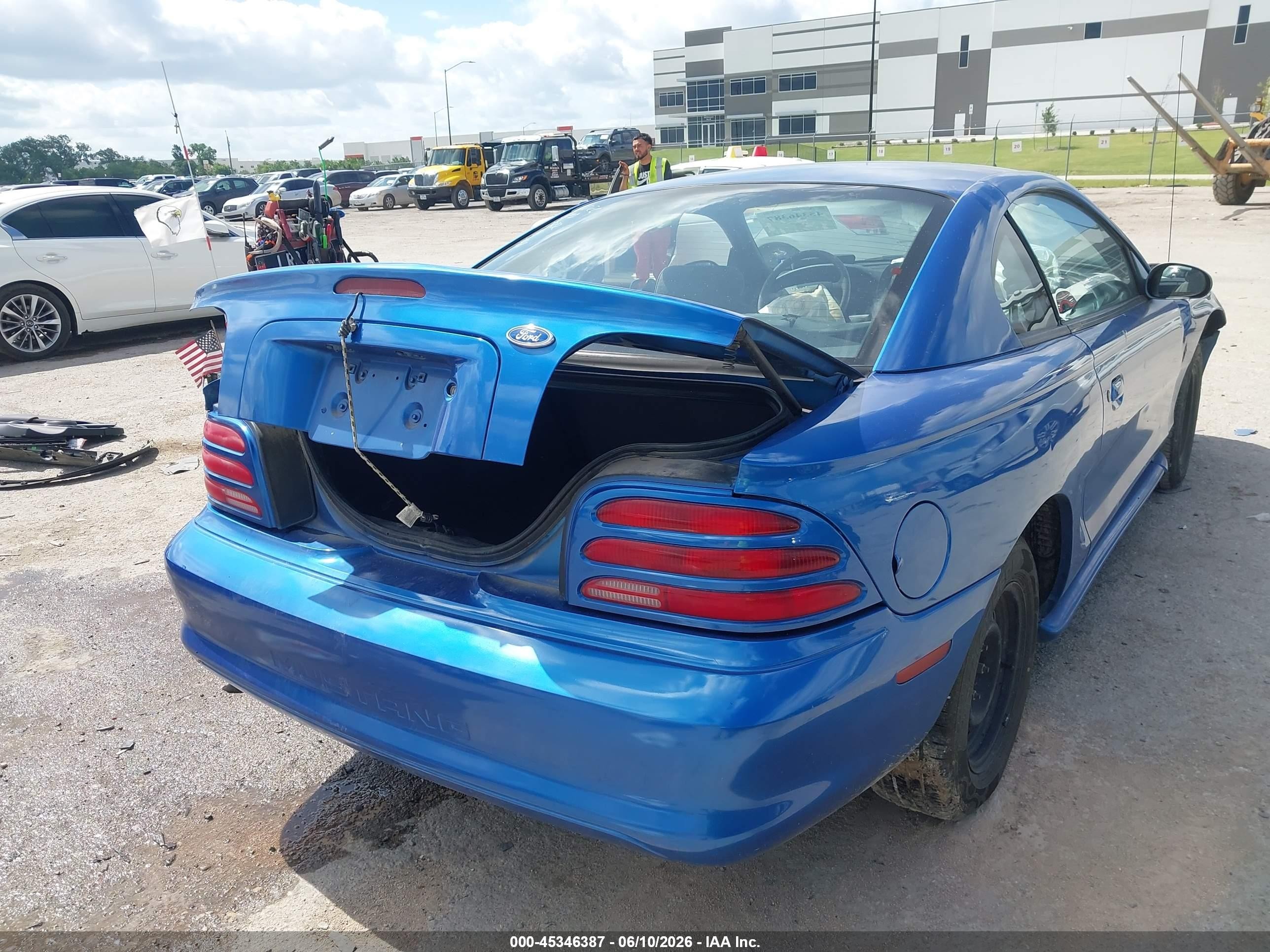 1994 Ford Mustang   Blue vin: 1FALP4040RF204672