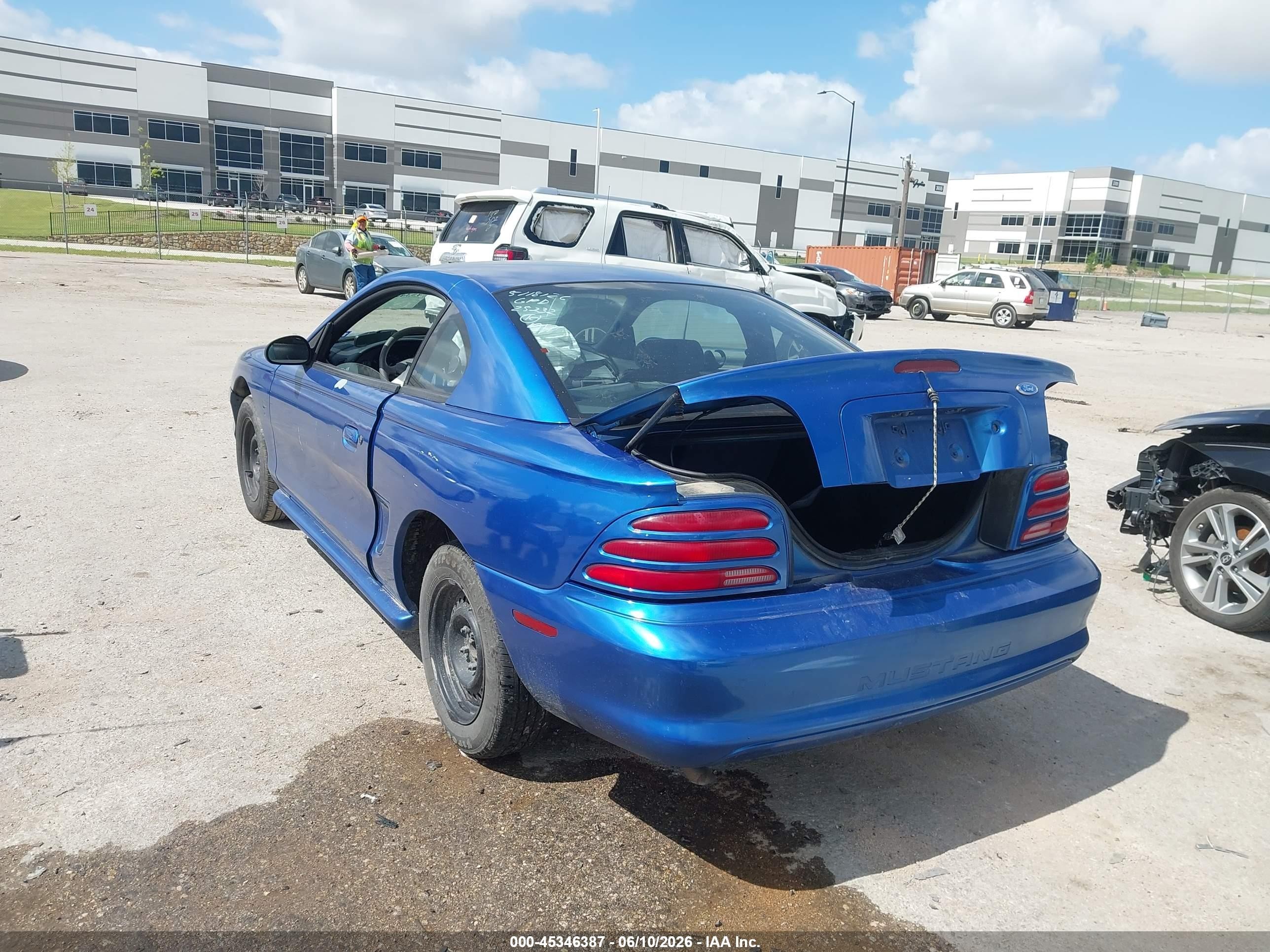 1994 Ford Mustang   Blue vin: 1FALP4040RF204672