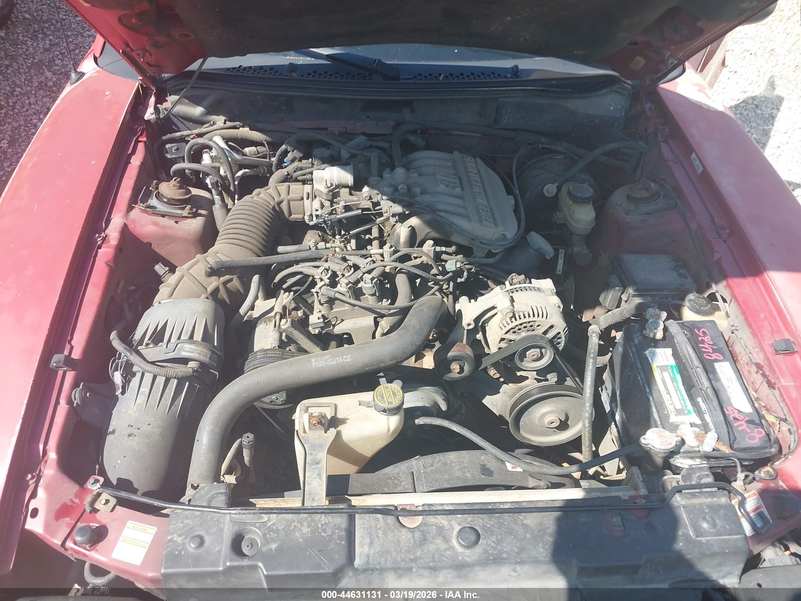 1997 Ford Mustang   Red vin: 1FALP4040VF207940