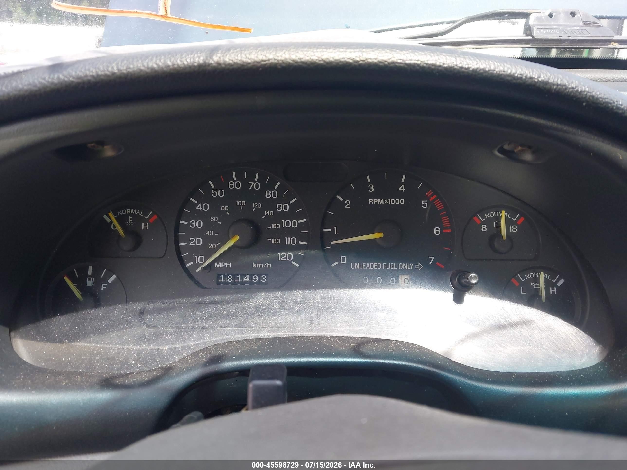 1994 Ford Mustang   Green vin: 1FALP4043RF183784