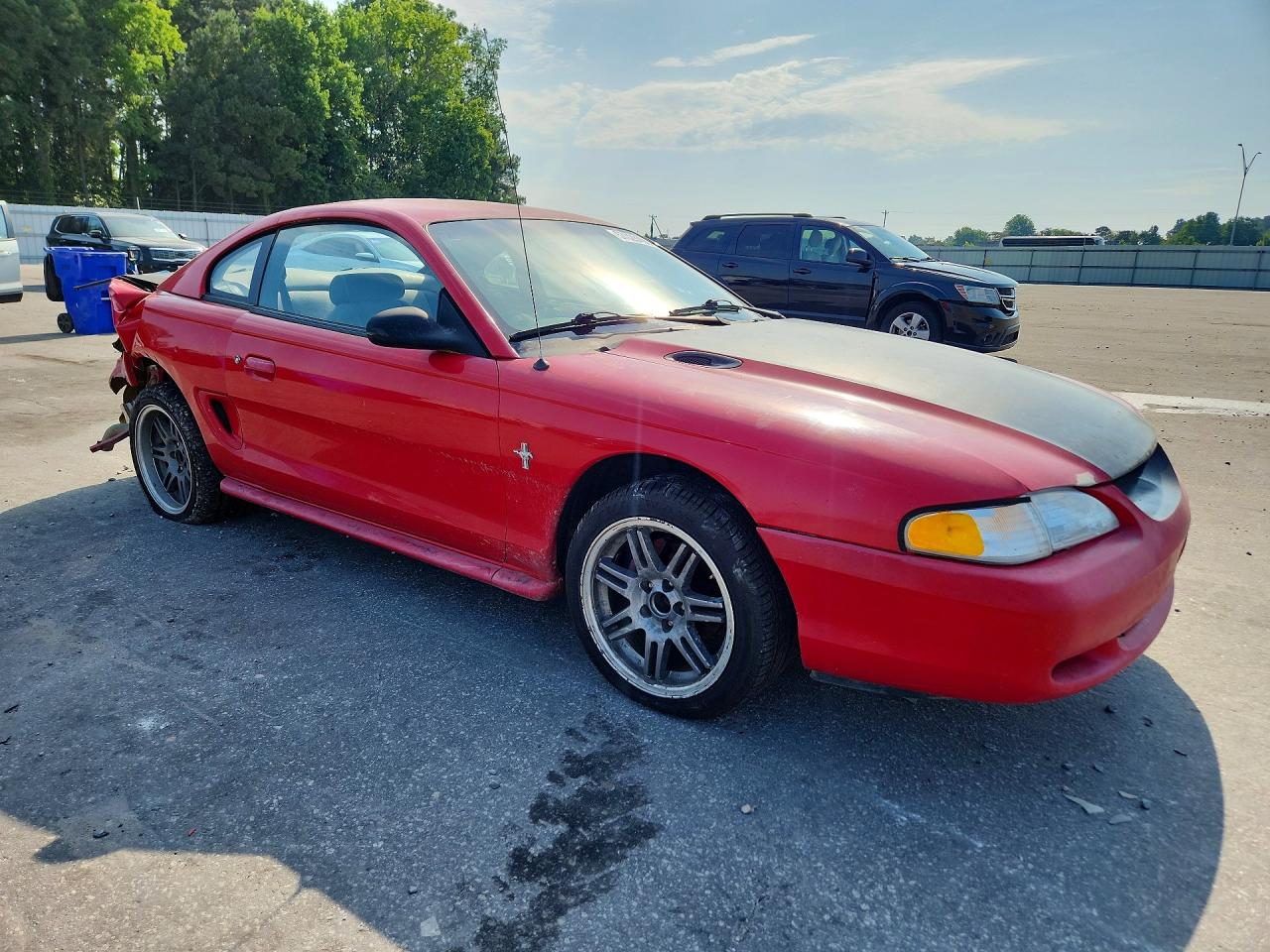 1995 Ford Mustang Red vin: 1FALP4043SF150953