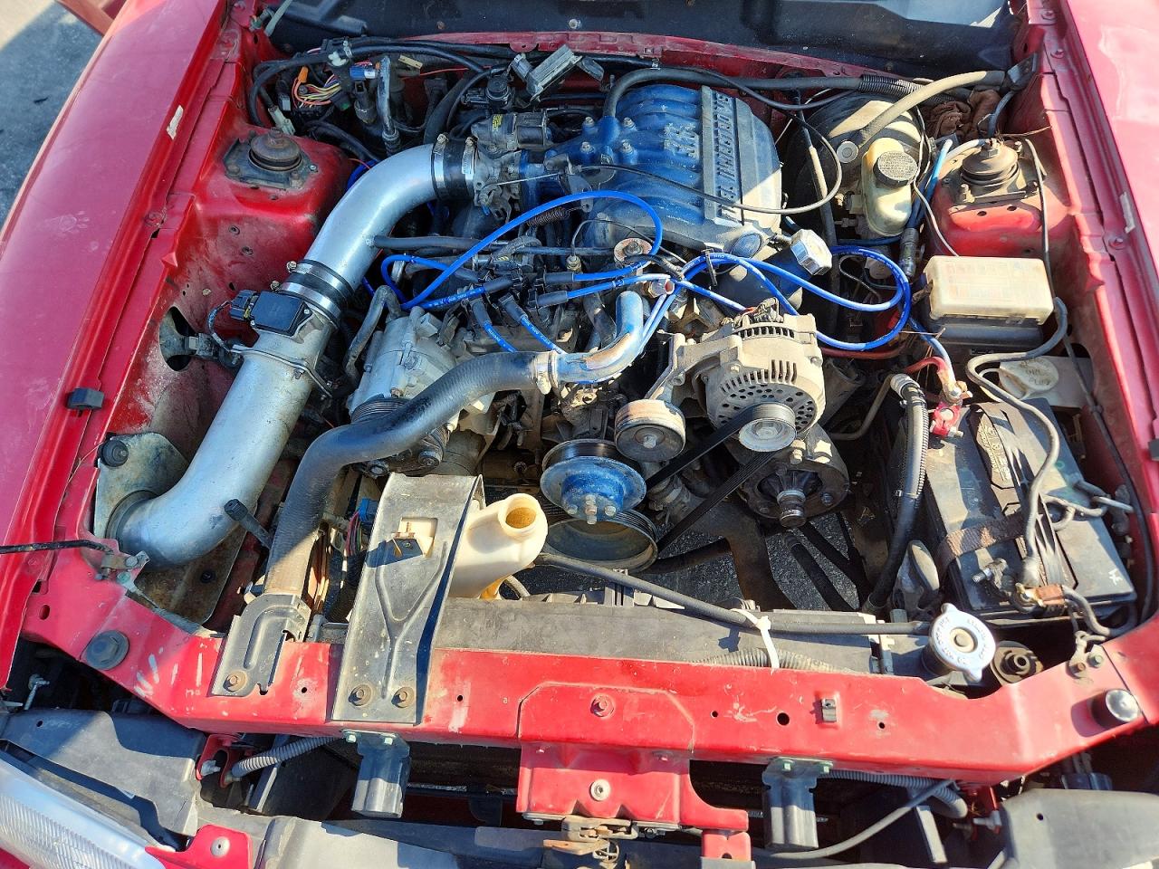 1995 Ford Mustang Red vin: 1FALP4043SF150953